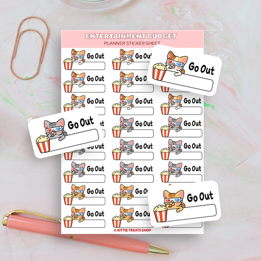 Set of 5 Budgeting Planner Sticker Sheets
