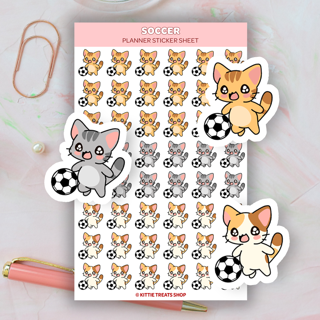 Soccer Planner Sticker Sheet
