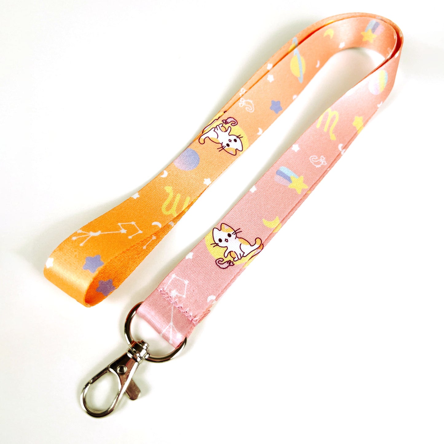 Zodiac Scorpio Cat Lanyard