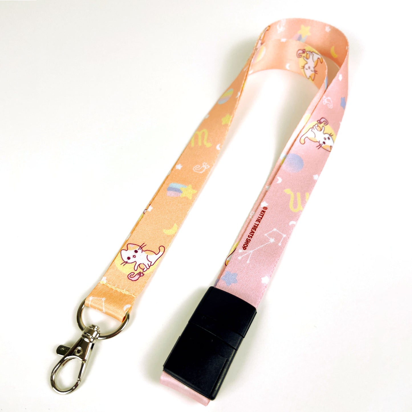 Zodiac Scorpio Cat Lanyard
