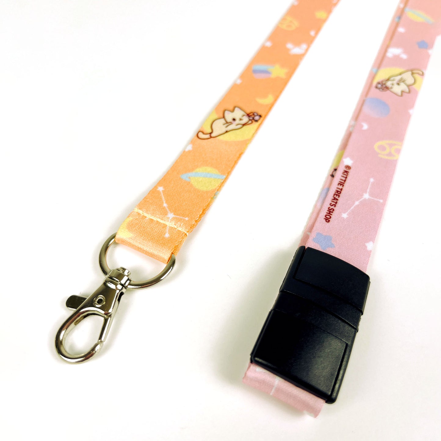 Zodiac Cancer Cat Lanyard