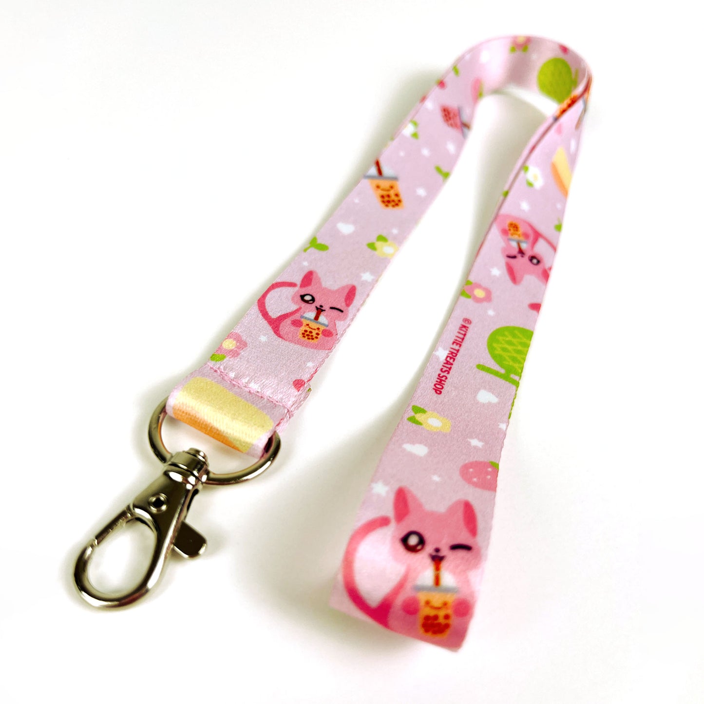 Boba Cat Lanyard