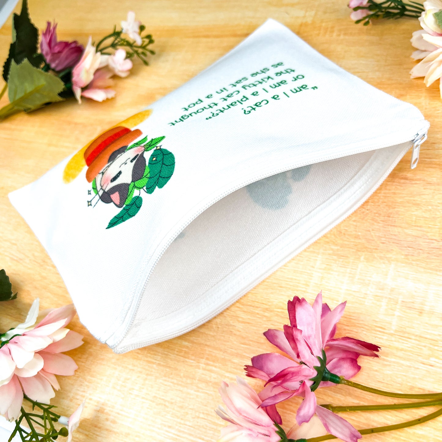 Plant Cat Accessory Pouch