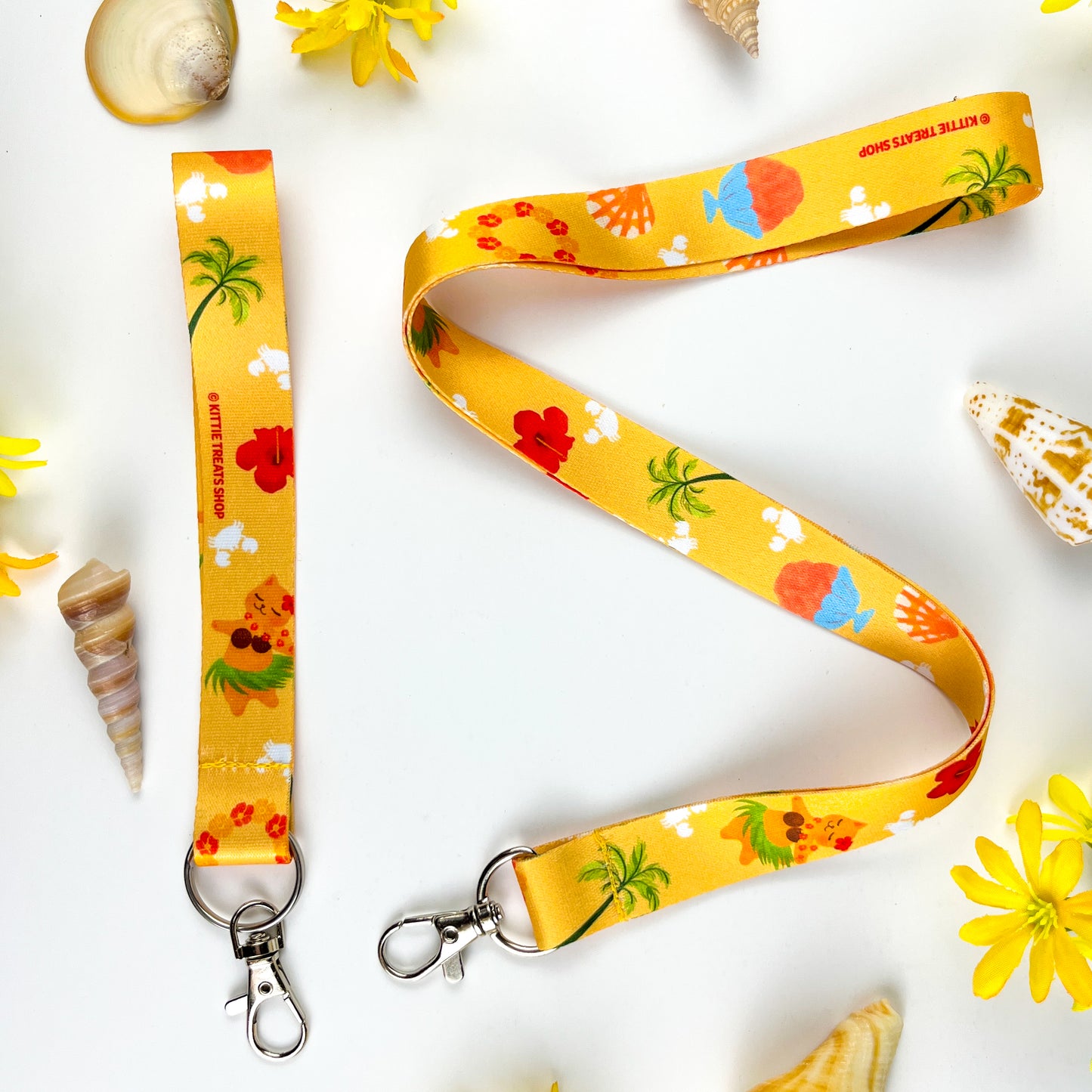 Hula Cat Lanyard & Wristlet