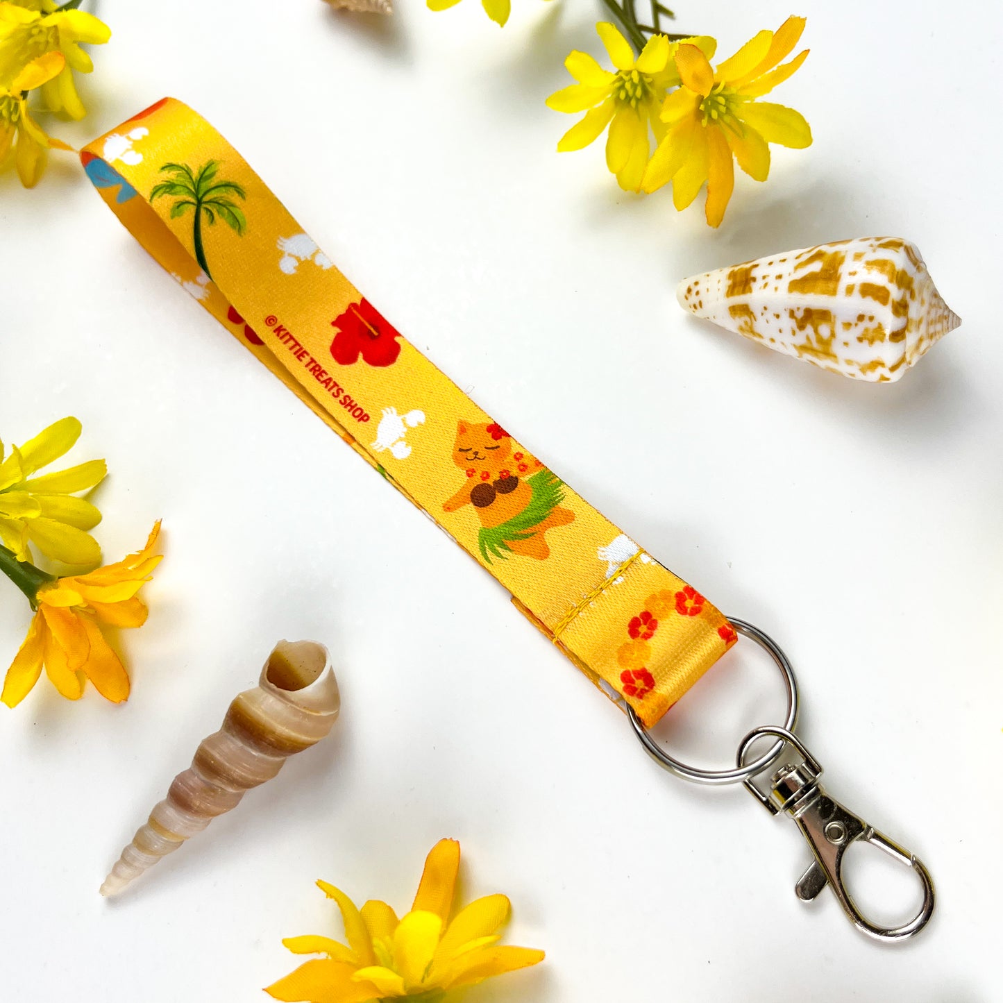 Hula Cat Lanyard & Wristlet
