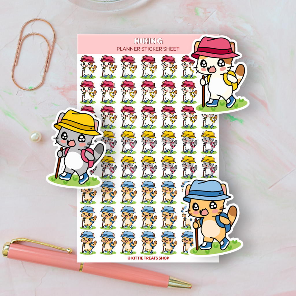 Hiking Planner Sticker Sheet