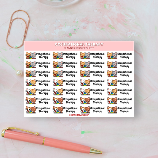 Occupational Therapy Planner Sticker Sheet