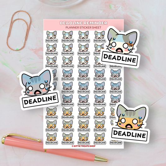 Deadline Planner Sticker Sheet
