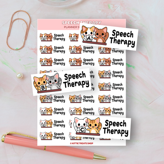Speech Therapy Planner Sticker Sheet