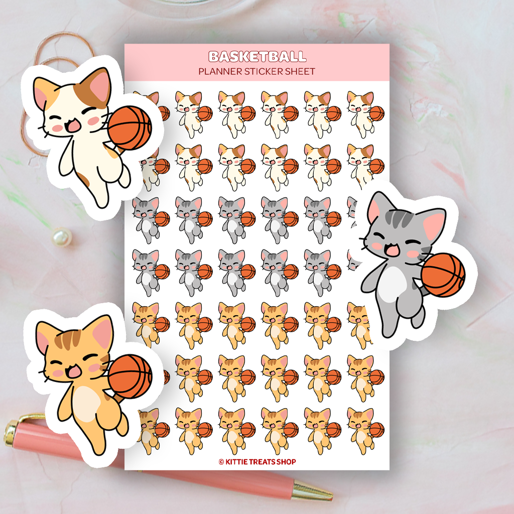Basketball Planner Sticker Sheet