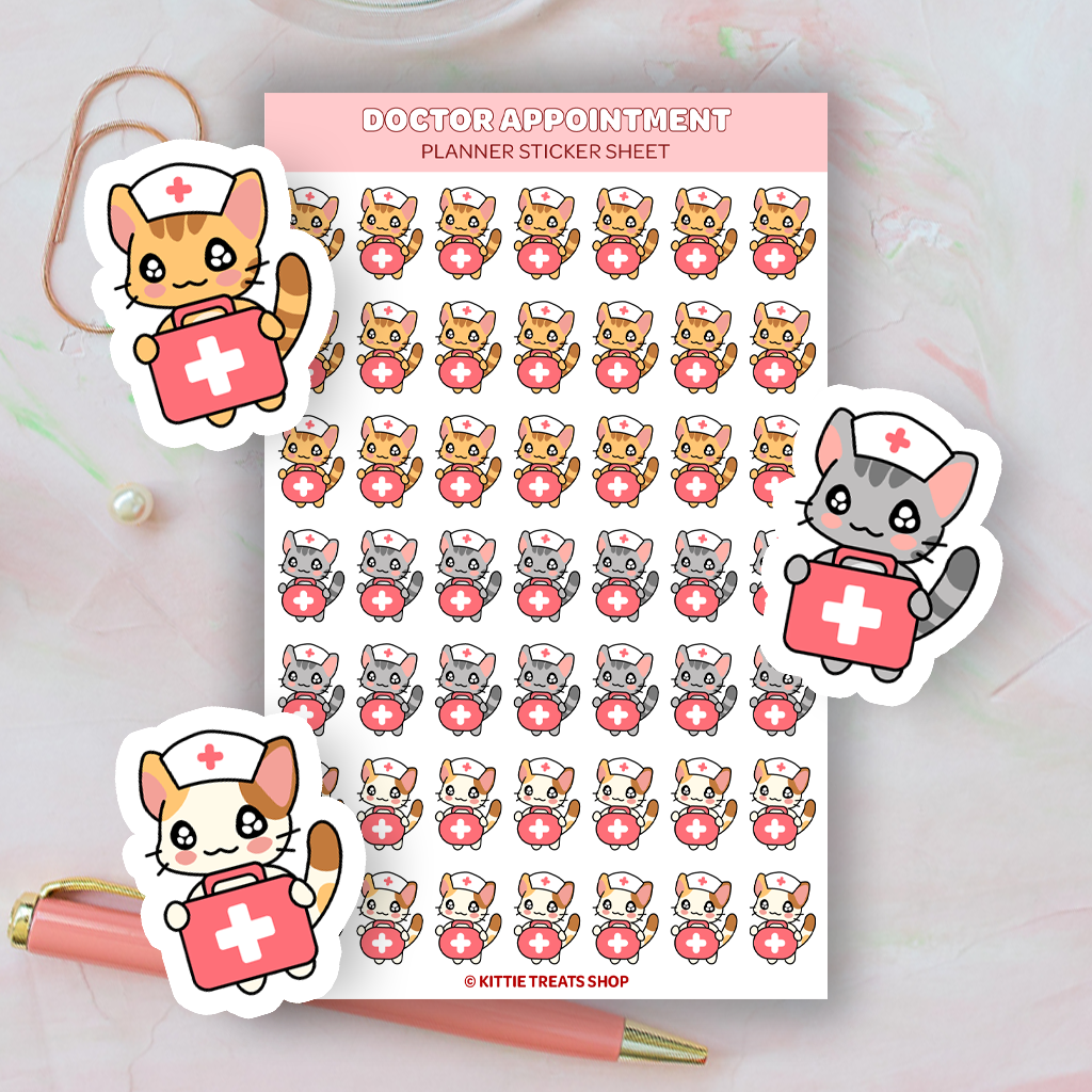 Doctor's Appointment Planner Sticker Sheet