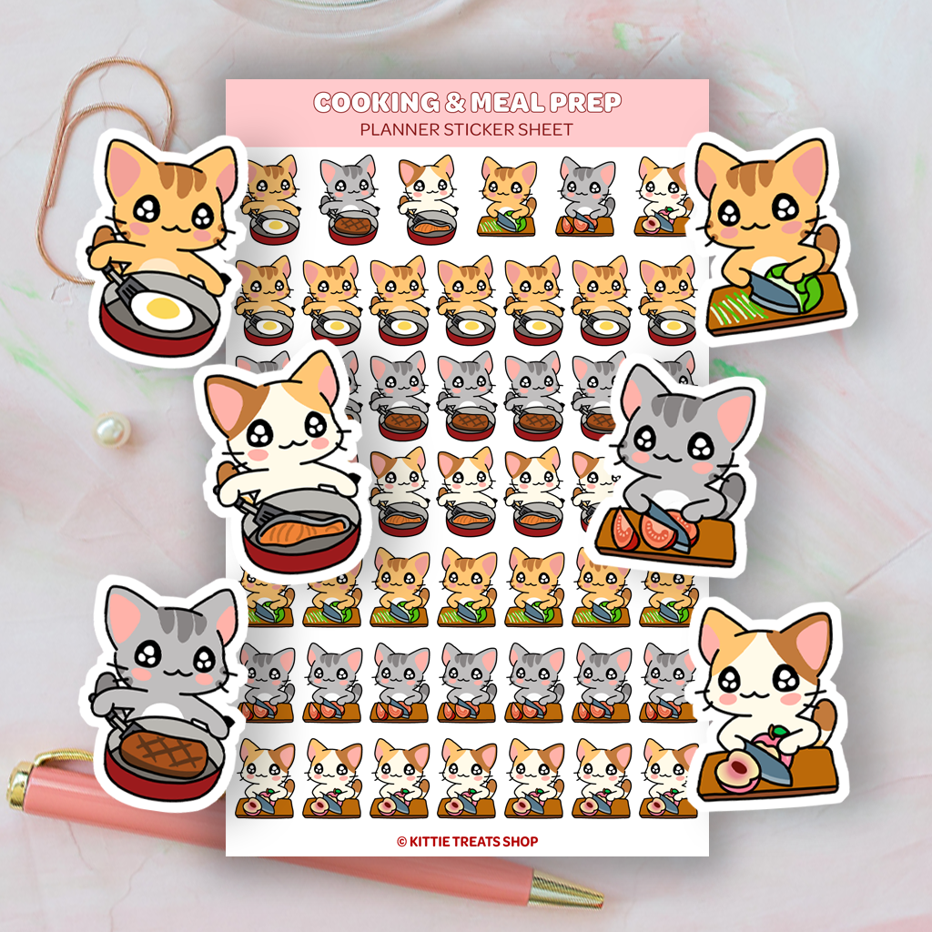 Cooking & Meal Prep Planner Sticker Sheet