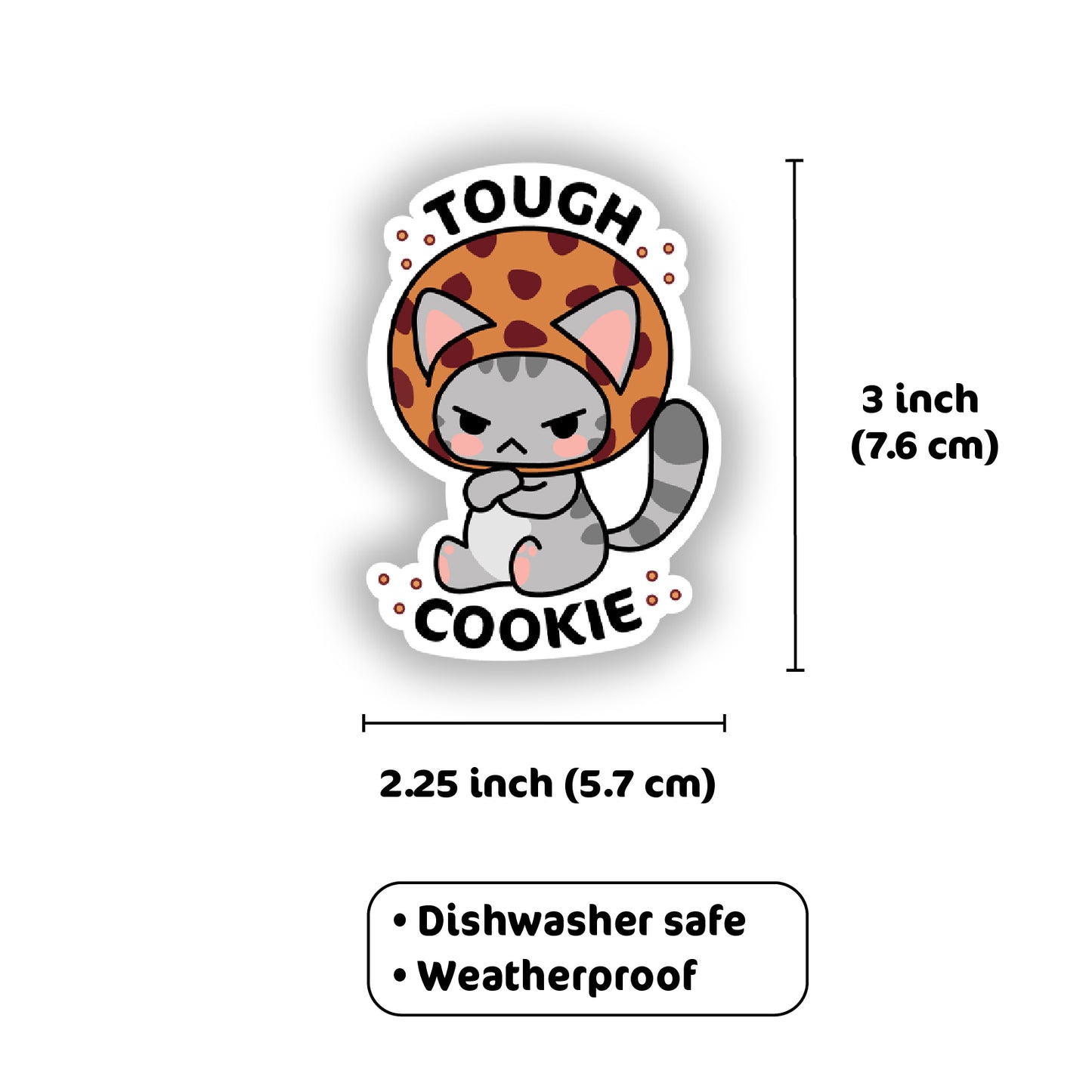Tough Cookie Vinyl Sticker