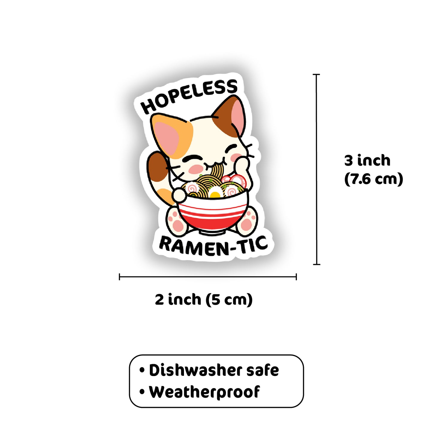 Hopeless Ramen-tic Vinyl Sticker