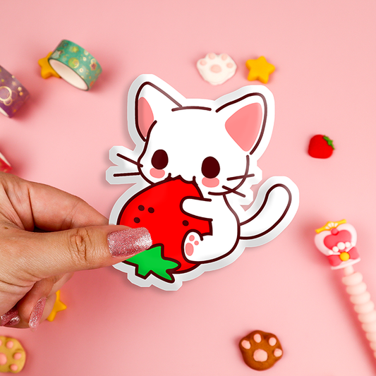 Strawberry Kitty Sticker