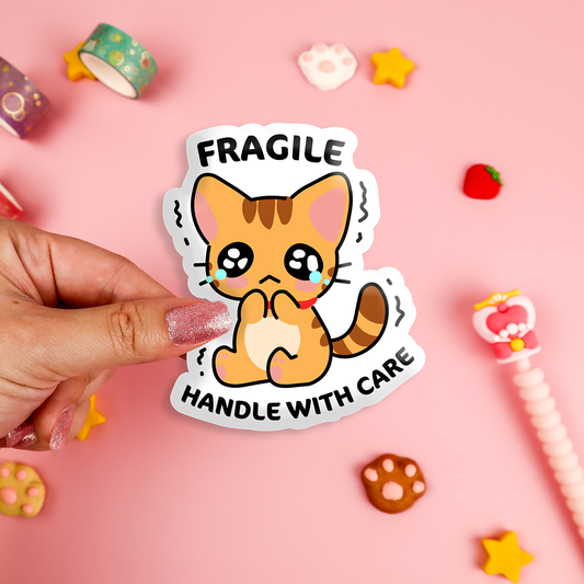 Fragile Handle with Care Sticker