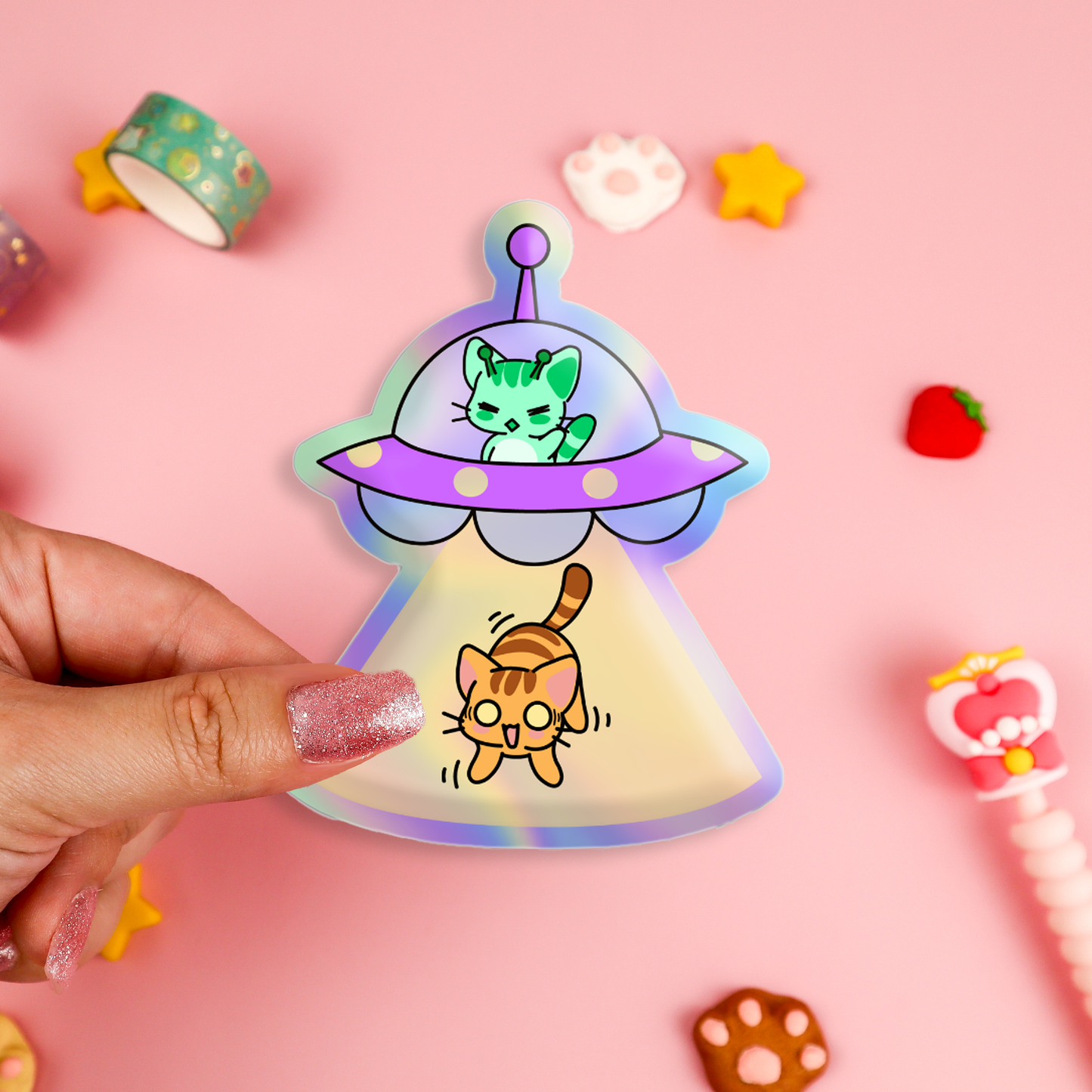 UFO Kitty Sticker