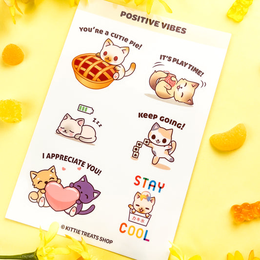 Positive Vibes Sticker Sheet