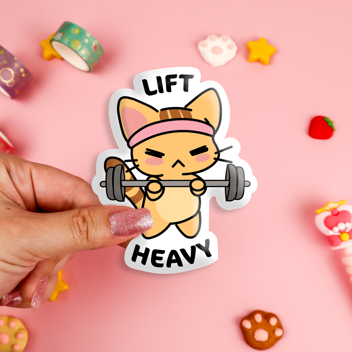 Lift Heavy Vinyl Sticker